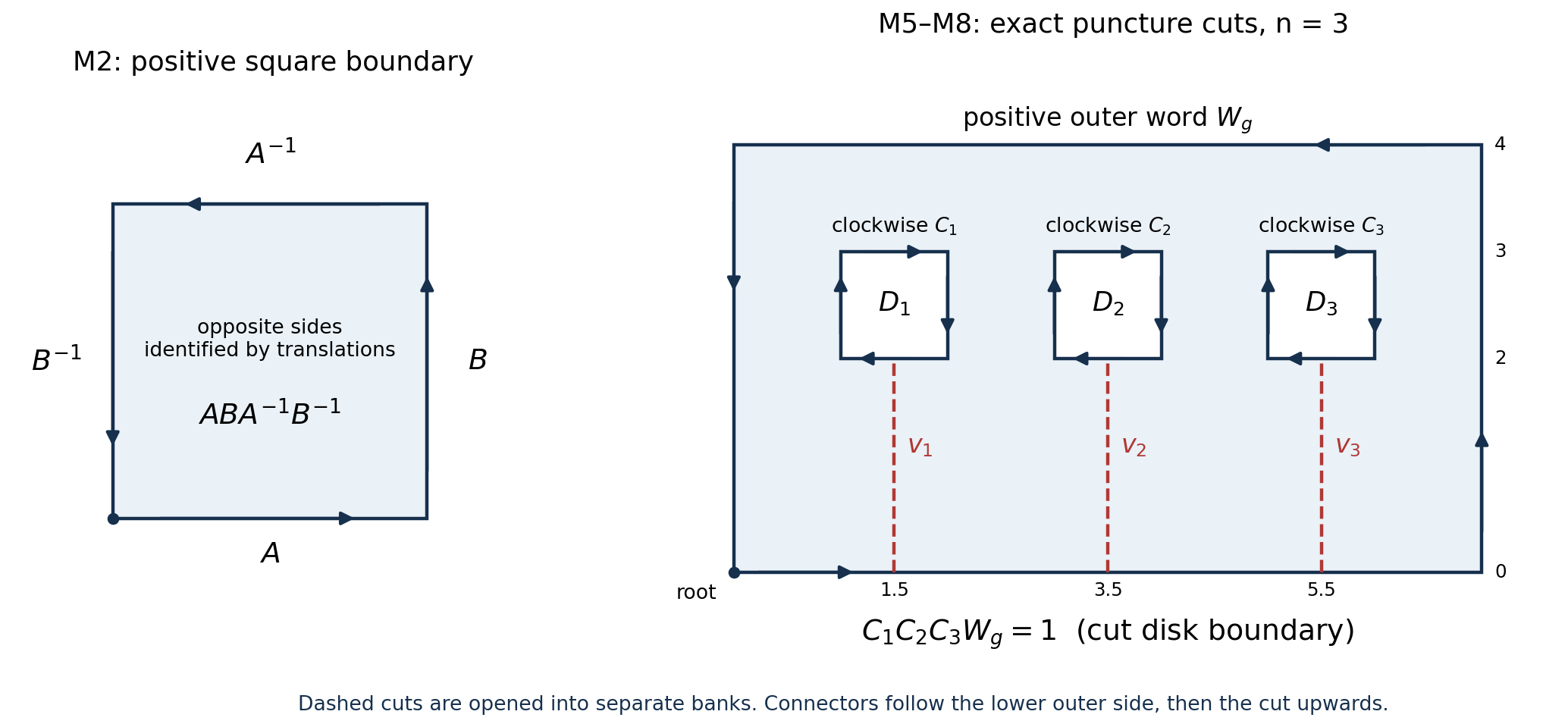 Exact square and puncture-cut models
