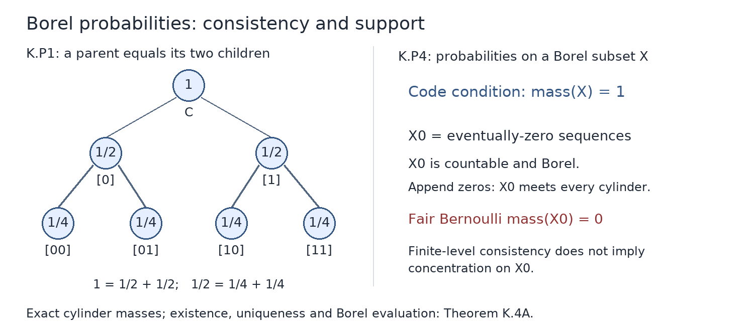 Consistent binary cylinder masses and the Borel support condition